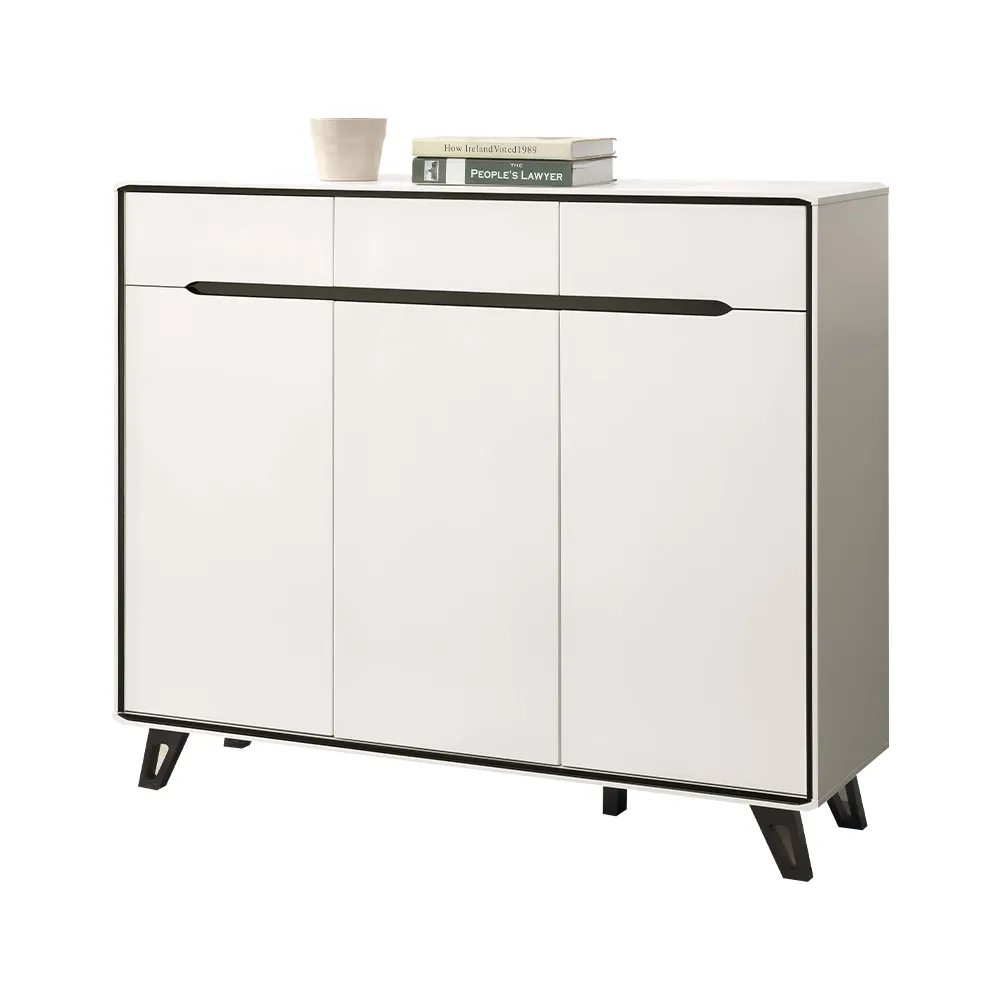 Bernice-薩姆森4尺中島型吧台桌+餐櫃/多功能收納餐桌櫃-黑色仿石面 歷史價格詳細信息