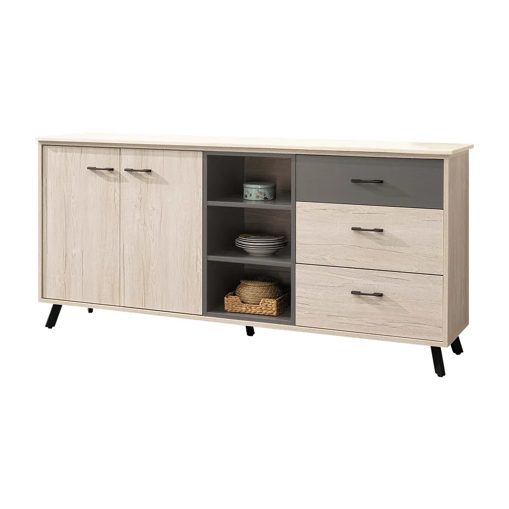 Bernice-伯克6.9尺二門二抽仿石面電視櫃/長櫃 歷史價格詳細信息