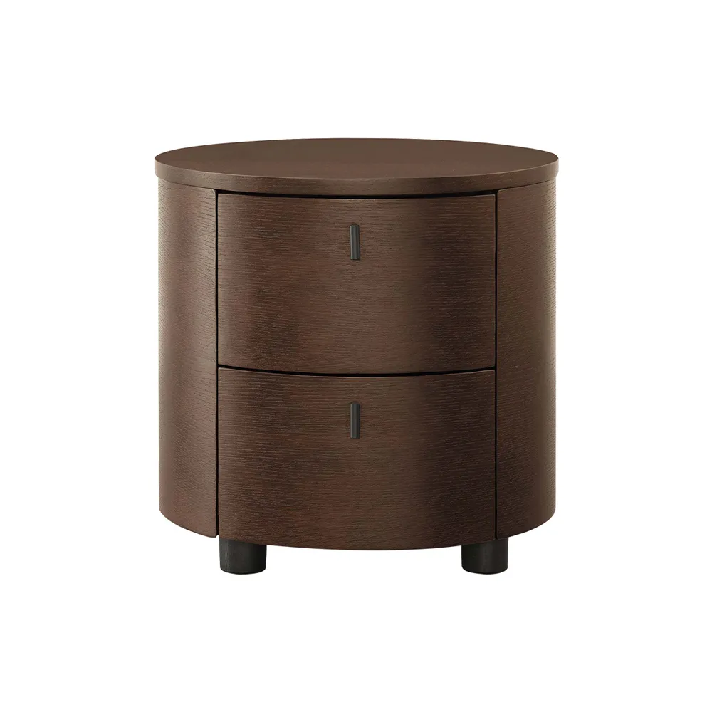 圓形床頭櫃皮質意式輕奢代簡約北歐我是皮革巖板鋼化玻璃收納櫃  向日葵優品 歷史價格詳細信息