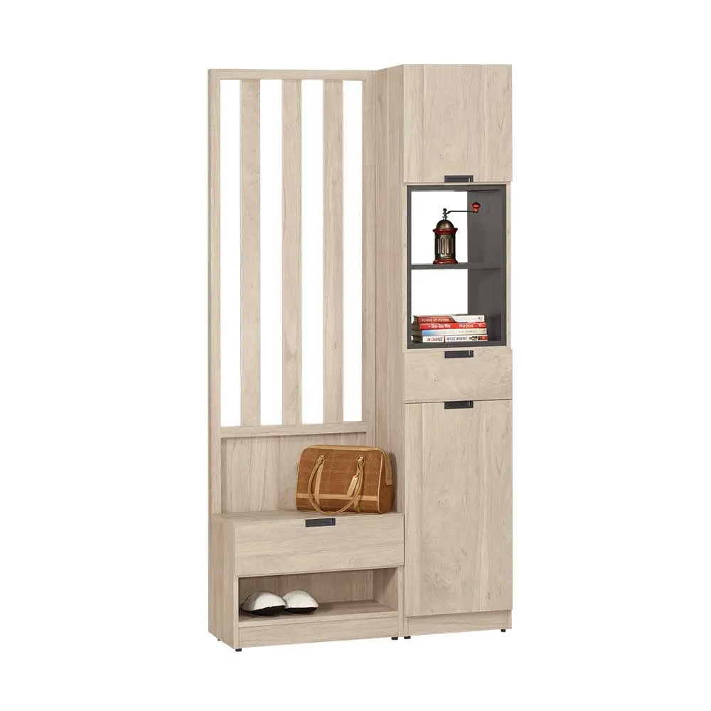 Bernice-茱伊嚴選4尺多功能推門/拉門衣櫃(一抽+三吊桿) 歷史價格詳細信息