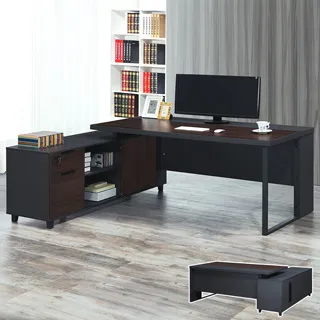 Boden-瓦爾多6.7尺L型主管辦公桌組合(辦公桌+側邊收納櫃)(正反向可選) 價格比較,價格查詢,歷史價格詳細信息