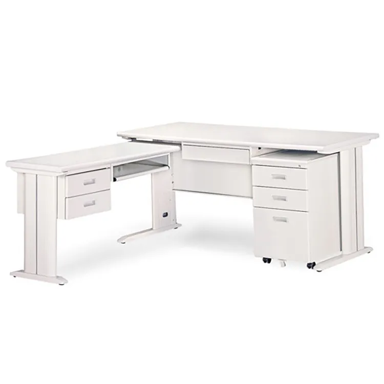 【時尚屋】CD淺灰色L型辦公桌櫃組264-8(100x150) 歷史價格詳細信息