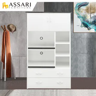 ASSARI-防潮防蛀塑鋼緩衝雙門一抽碗盤櫃-附輪(寬64x深42x高88cm) 歷史價格詳細信息
