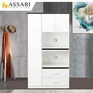 ASSARI-防潮防蛀塑鋼緩衝三門四抽碗盤櫃(寬164x深43x81cm) 歷史價格詳細信息