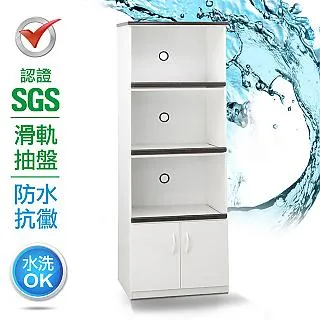 IHouse-SGS 防潮抗蟲蛀塑鋼二層開放置物碗盤櫃(寬64深41.5高88CM) 歷史價格詳細信息