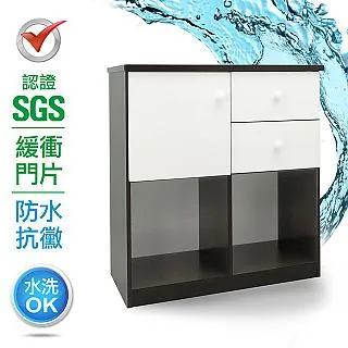 IHouse-加寬款 零甲醛 環保塑鋼緩衝4門2抽鞋櫃(寬83深37高180) 歷史價格詳細信息