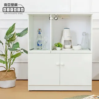 Birdie南亞塑鋼-3尺二門直飾條塑鋼鞋櫃(胡桃色+白橡色) 歷史價格詳細信息