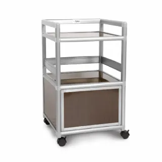 Cabini小飛象-黑桃木1.2尺鋁合金三門收納櫃40.1x41.1x115.3cm 歷史價格詳細信息