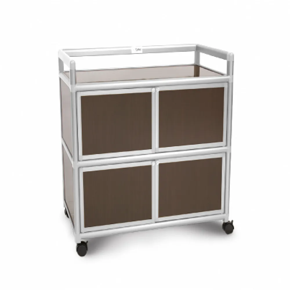 Cabini小飛象-黑桃木1.2尺鋁合金三門收納櫃40.1x41.1x115.3cm 歷史價格詳細信息