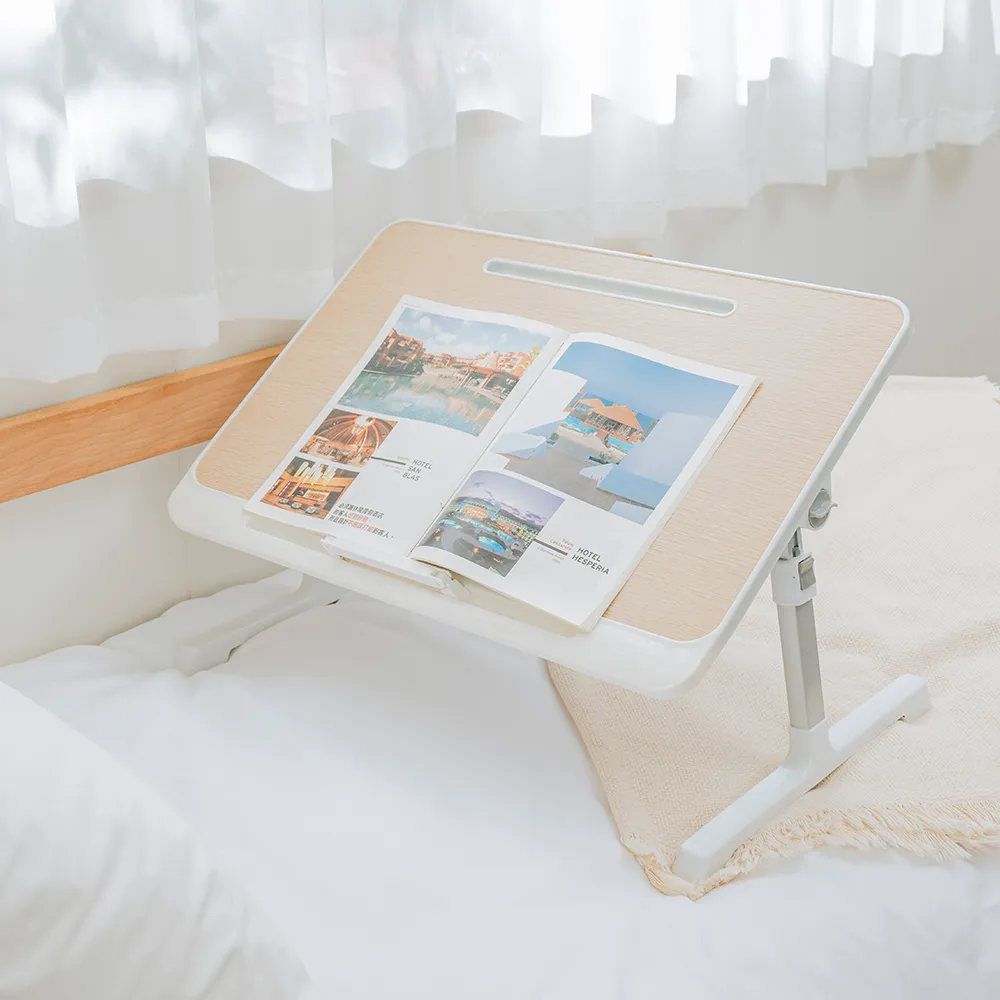 樂嫚妮 可升降摺疊懶人NB閱讀桌-(2色) 歷史價格詳細信息