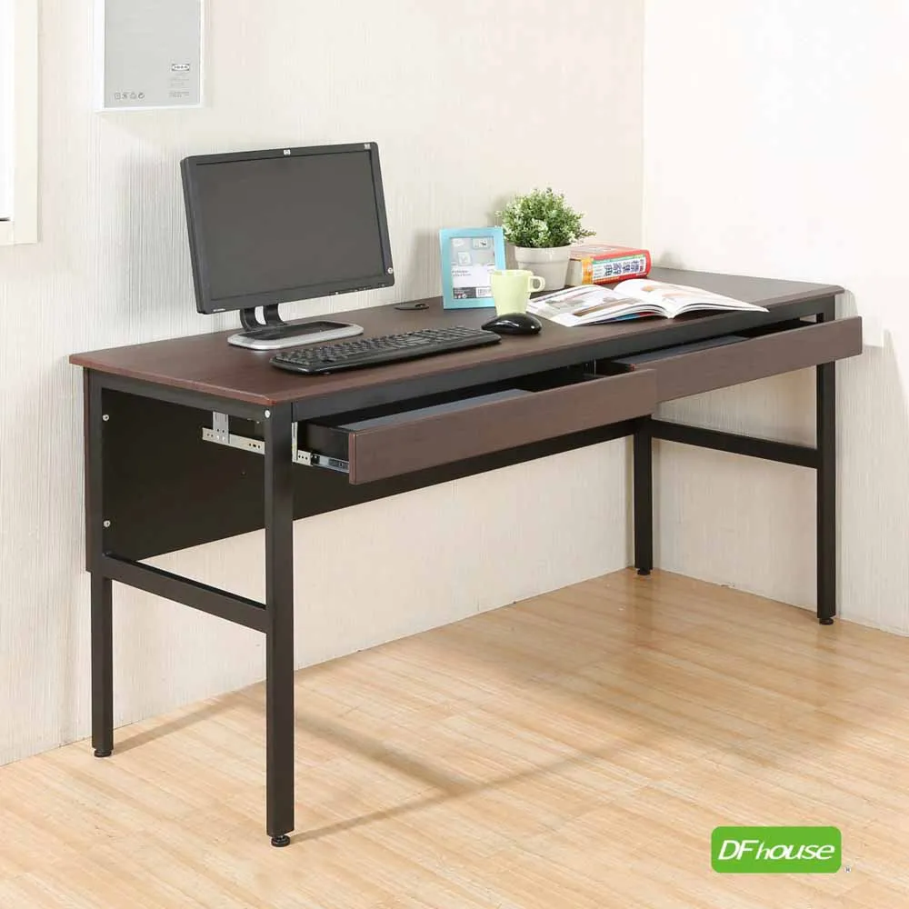 《DFhouse》頂楓150公分電腦桌+2抽屜+主機架-楓木色 歷史價格詳細信息