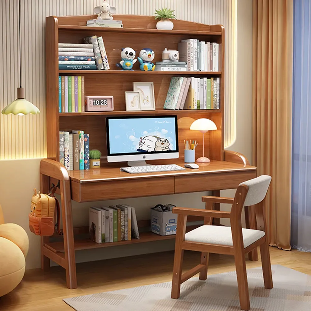 【HappyLife】原木書桌附大容量收納架/100CM (Y10961) 歷史價格詳細信息