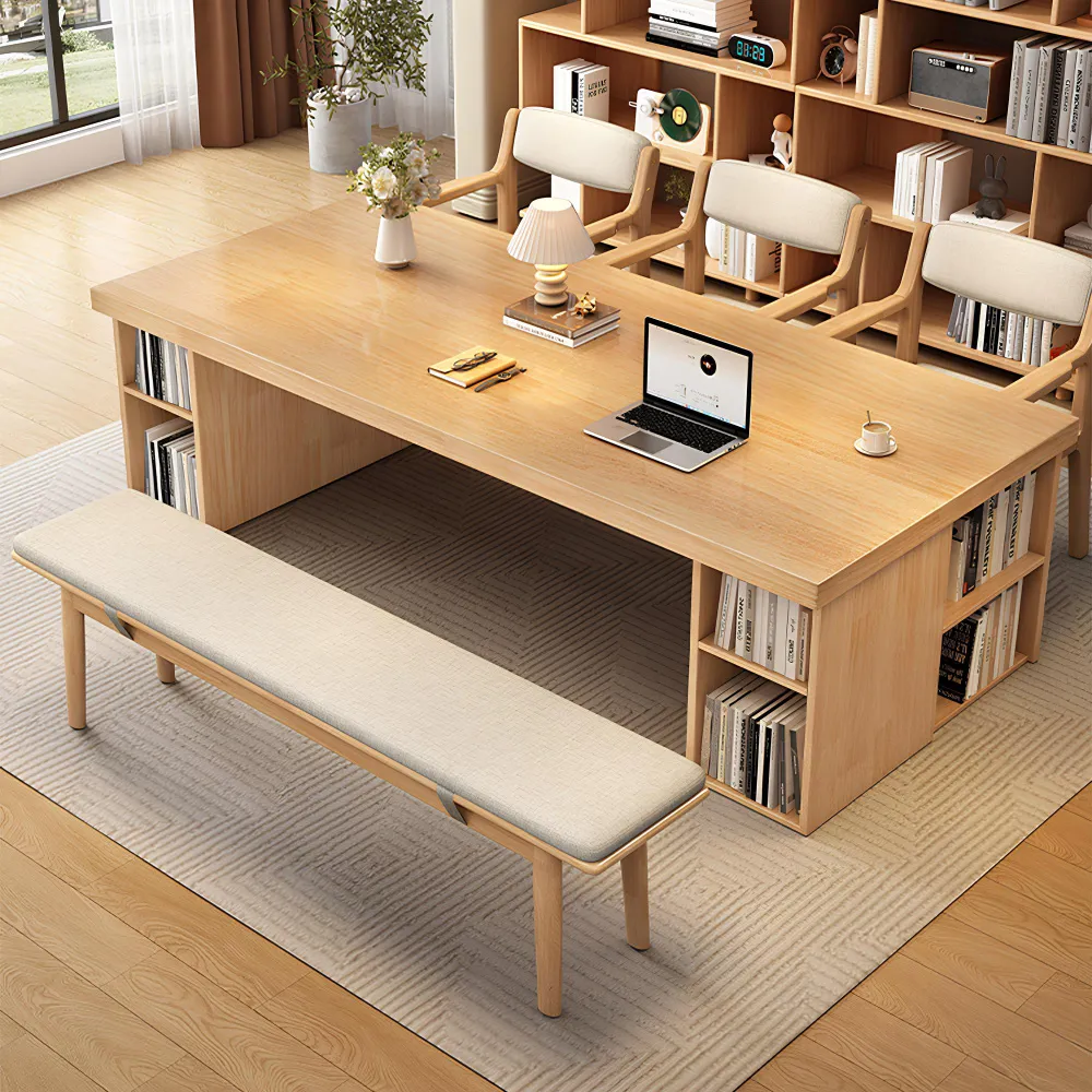 【HappyLife】原木書桌書櫃一體桌/100CM (Y10985) 歷史價格詳細信息