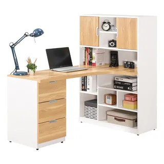 Bernice-克恩5.9尺L型主管辦公桌組合(辦公桌+側邊收納長櫃+活動置物櫃) 歷史價格詳細信息