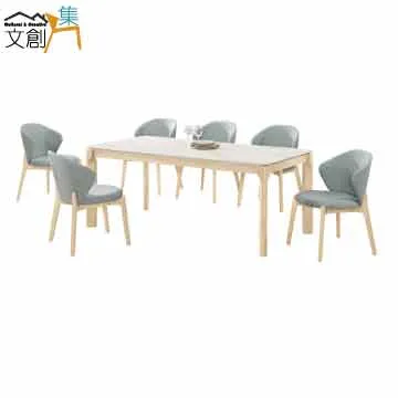 【文創集】卡瓦特6尺高硬度岩板實木餐桌 歷史價格詳細信息