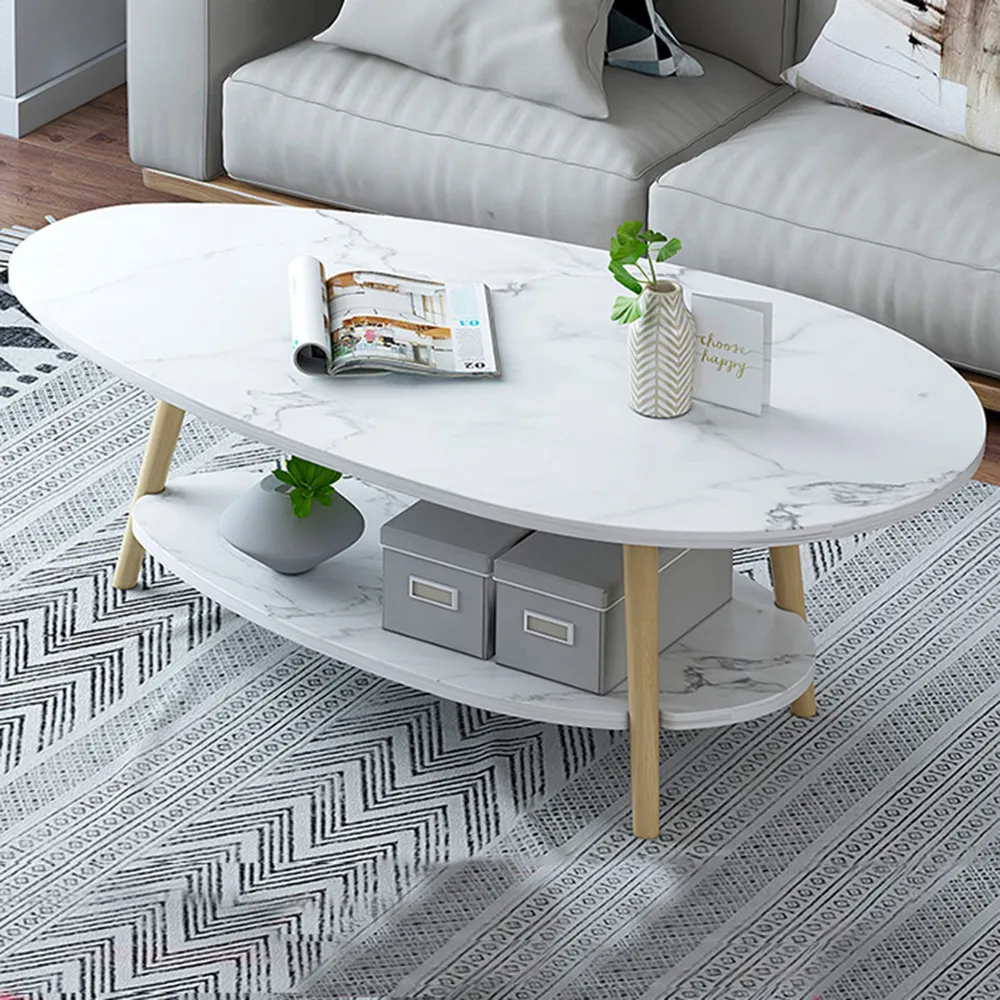 【HappyLife】簡約蛋形雙層茶几/90公分 (Y10185) 價格比較,價格查詢,歷史價格詳細信息