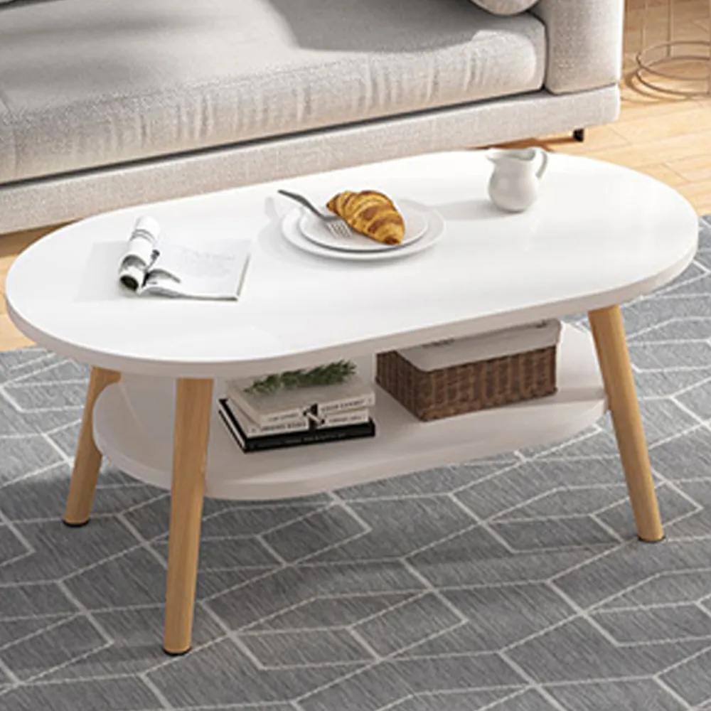 【HappyLife】簡約雙層長圓形客廳茶几/80CM (Y11065) 價格比較,價格查詢,歷史價格詳細信息