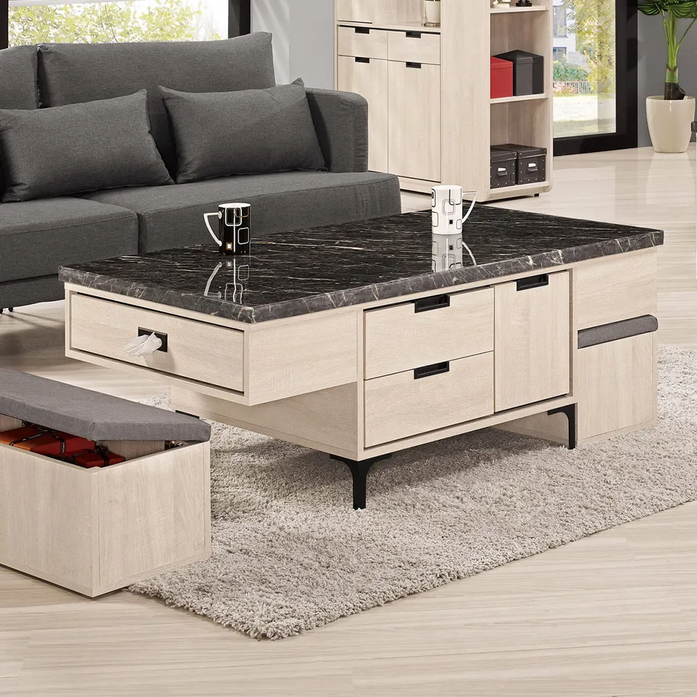 Boden-奈迪4.6尺中島型吧台桌+餐櫃/多功能L型收納餐桌電器櫃組合 歷史價格詳細信息