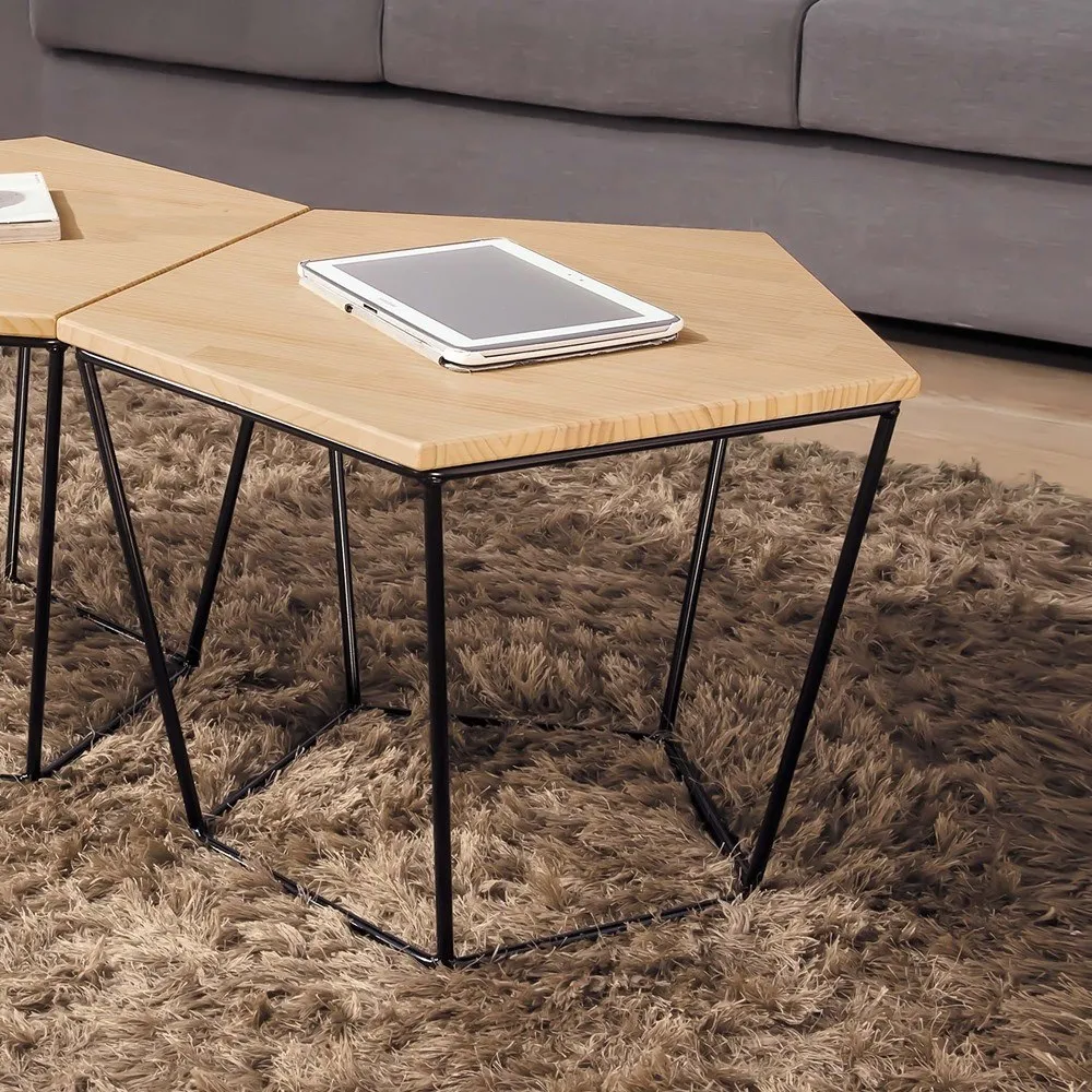 AS雅司-原木色鐵腳小茶几-70*70*39cm 歷史價格詳細信息