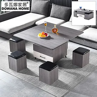 升降茶几多功能泡茶桌客廳家用1.8米3.6米電視櫃組合巖板大小戶型 歷史價格詳細信息