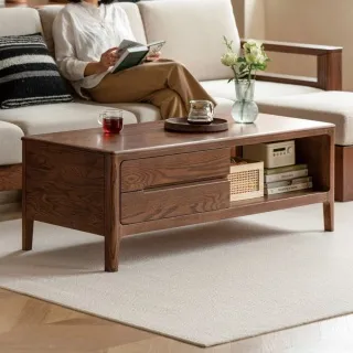 m%實木落地電視櫃簡約奶油風客廳家用電視機櫃茶几組合巖板地 歷史價格詳細信息