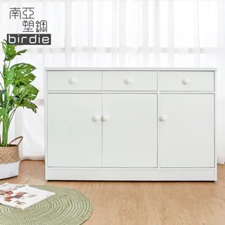 Birdie南亞塑鋼-4.2尺五門二抽塑鋼電器櫃/收納餐櫃(白色) 歷史價格詳細信息