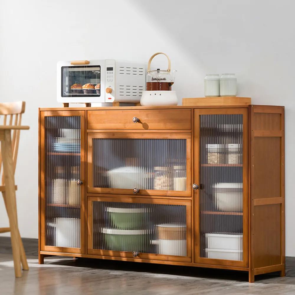 【HappyLife】楠竹製餐櫥長虹半開放式置物櫃 (Y11147) 歷史價格詳細信息