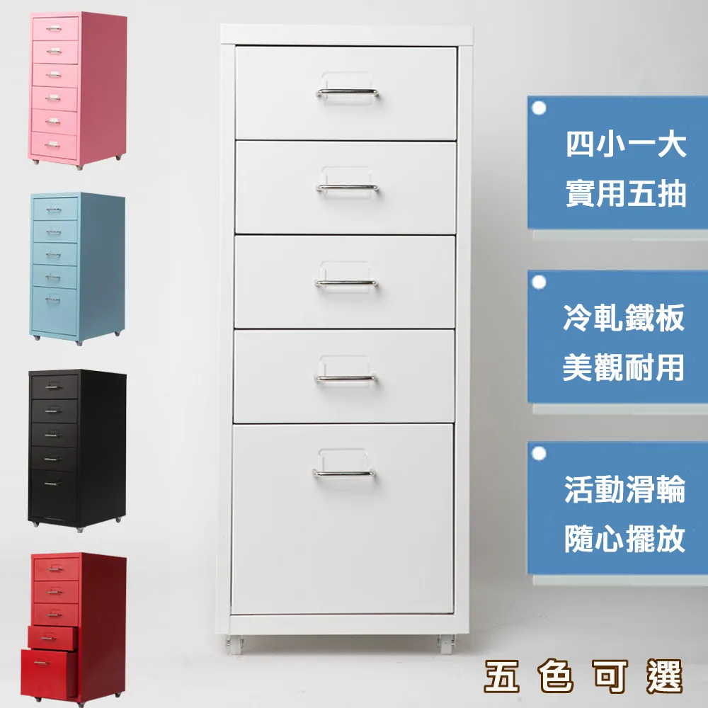 《C&B》鋼鐵斯特附輪三抽屜櫃-火紅 歷史價格詳細信息