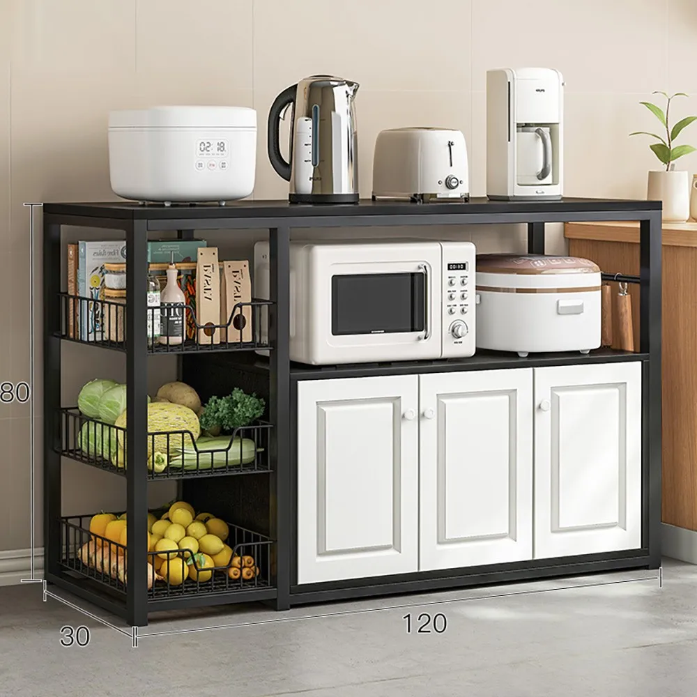 【優品星球】模壓升級版 北歐風廚房置物架 兩門 中島款 100公分 歷史價格詳細信息