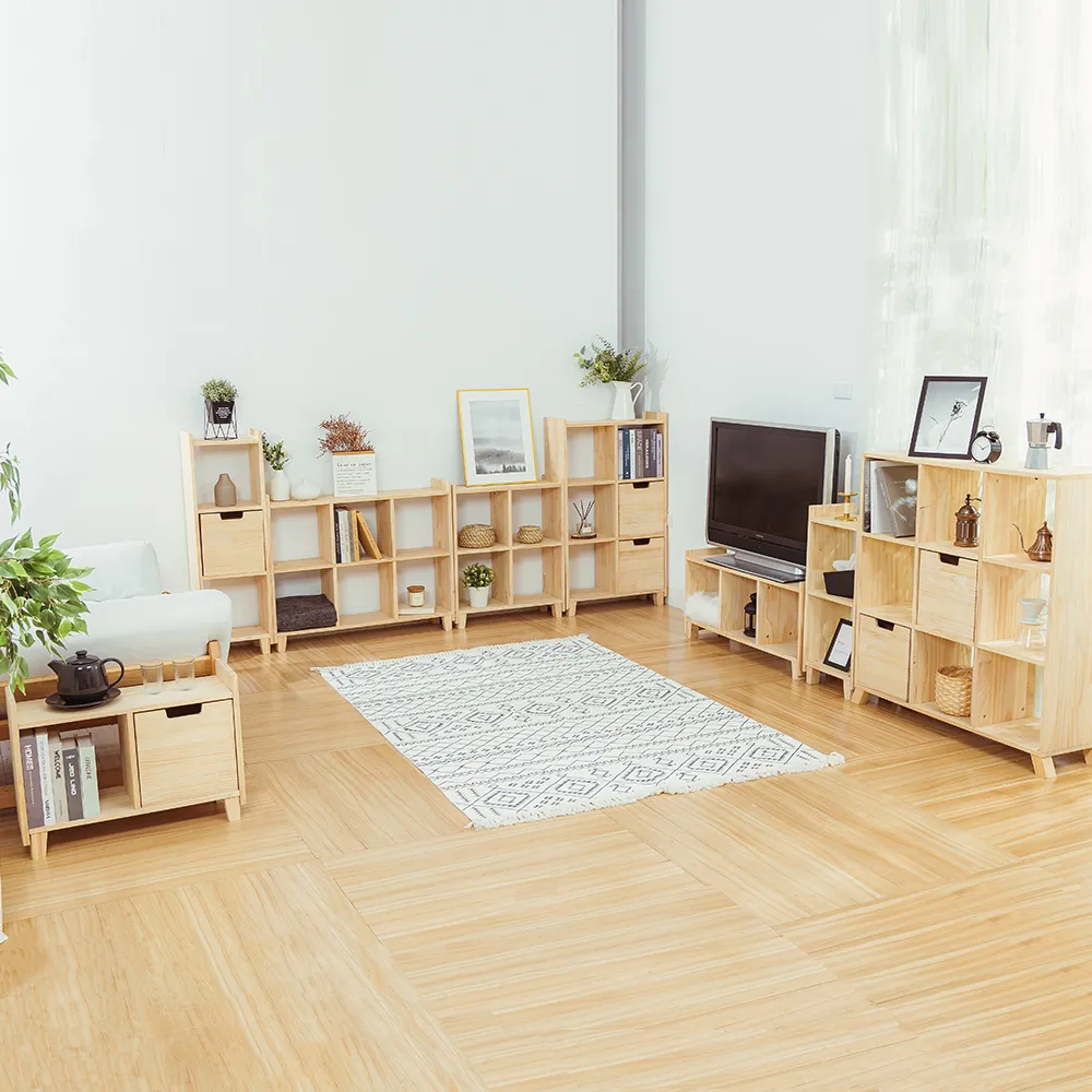 樂嫚妮 北歐民宿風松木儲物收納櫃-橫二格-櫃長64cm 歷史價格詳細信息