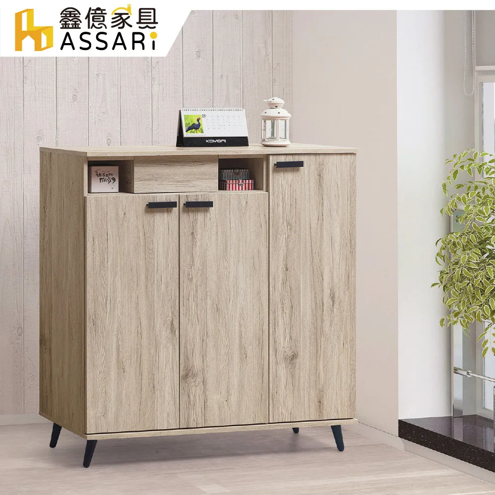 ASSARI-古橡木4尺推門餐櫃下座(寬121x深41x高85cm) 歷史價格詳細信息