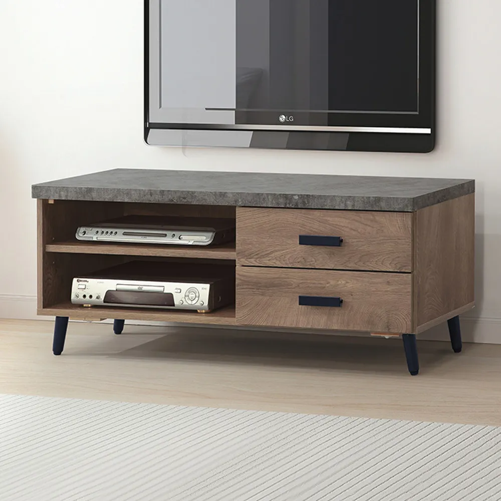 Boden-奧米8.3尺工業風L型仿石面電視櫃組合(展示櫃+長櫃) 歷史價格詳細信息