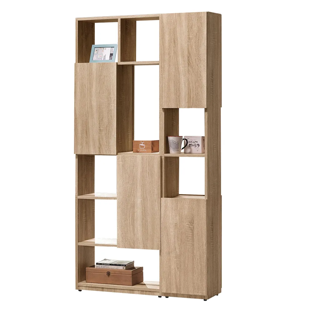 Bernice-亞尼3.7尺收納書櫃組合/展示櫃/置物櫃 歷史價格詳細信息