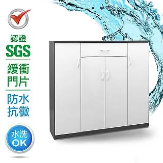 IHouse-SGS 防潮抗蟲蛀塑鋼四層開放式置物碗盤櫃(寬64深40高151CM) 歷史價格詳細信息