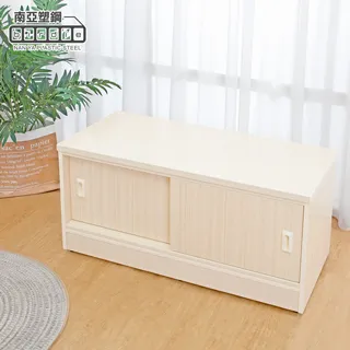Birdie南亞塑鋼-3尺透視推門塑鋼鞋櫃(白橡色) 歷史價格詳細信息