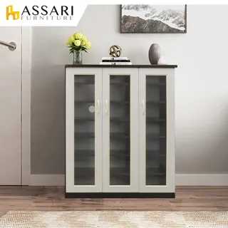 ASSARI-防潮防蛀塑鋼緩衝三門四抽碗盤櫃(寬164x深43x81cm) 歷史價格詳細信息
