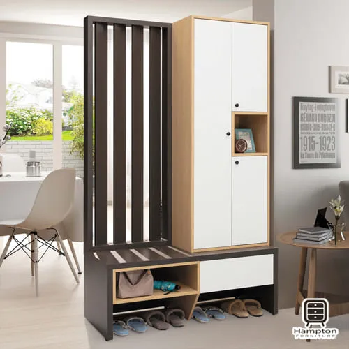 Hampton埃理克白橡木7尺推門衣櫥 歷史價格詳細信息