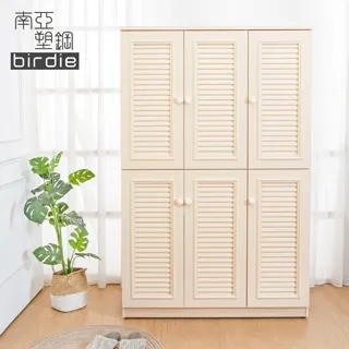 Birdie南亞塑鋼-4.5尺三開門衣櫃(白橡色+白色) 歷史價格詳細信息