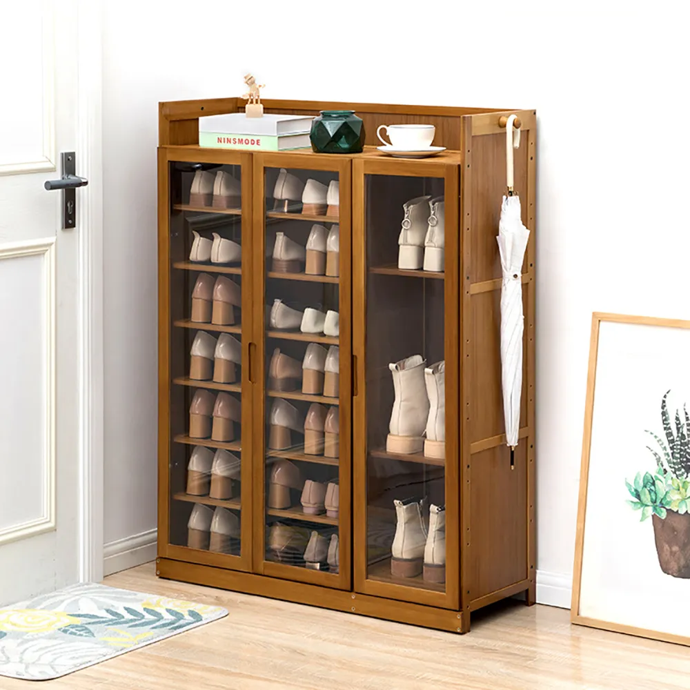 【HappyLife】楠竹製三門六層鞋櫃/寬88公分/單抽 (YV9925) 歷史價格詳細信息