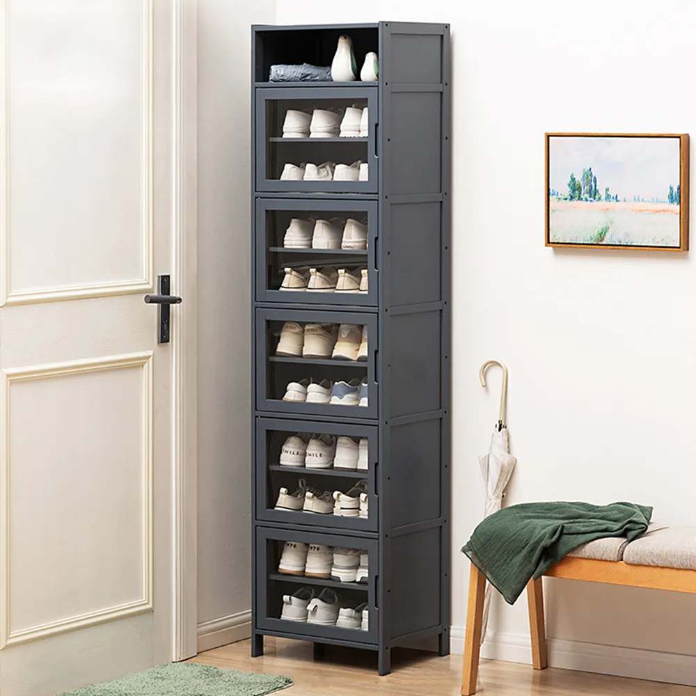 【HappyLife】楠竹拉門鞋櫃 長虹櫃門 六層40公分 Y10934 歷史價格詳細信息