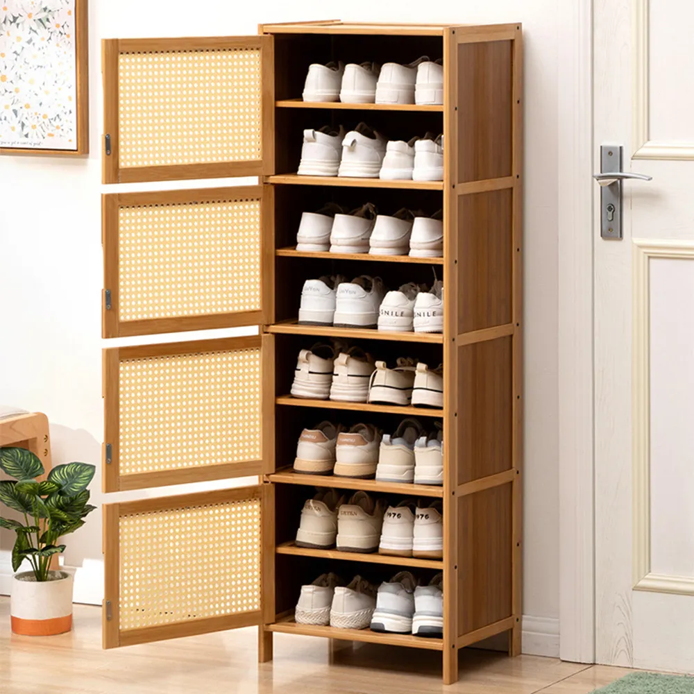 【HappyLife】楠竹製隙縫玄關鞋櫃/六層40CM (Y10969) 歷史價格詳細信息
