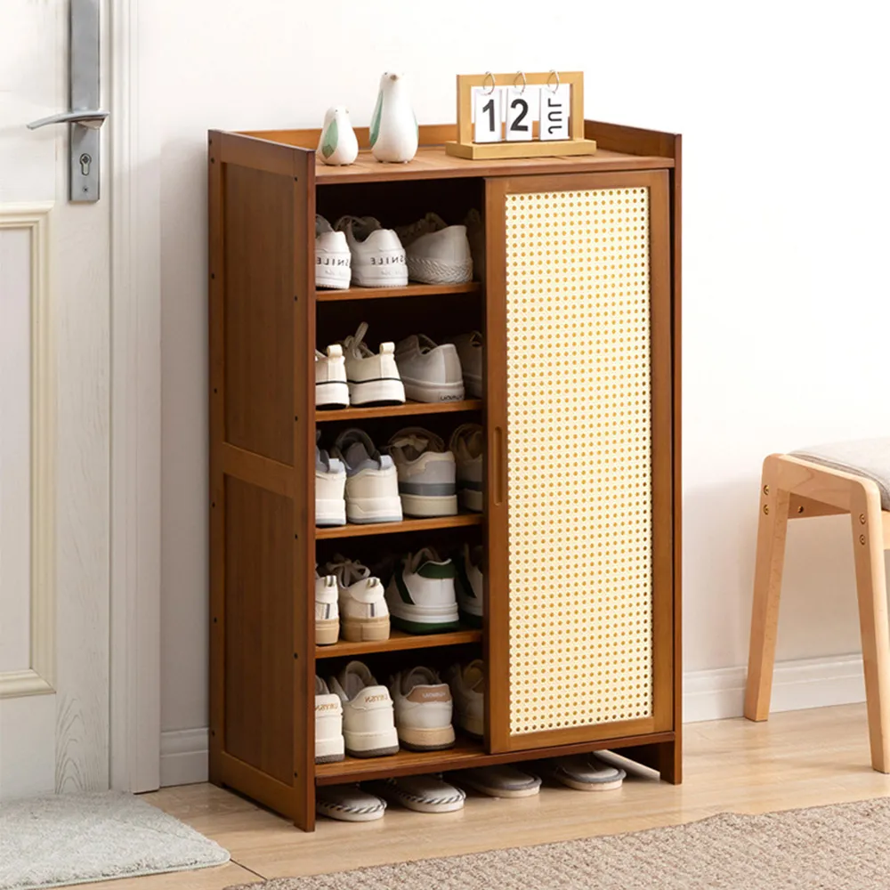 【HappyLife】楠竹拉門鞋櫃 長虹櫃門 六層40公分 Y10934 歷史價格詳細信息