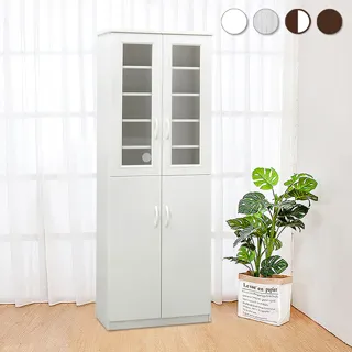 Bernice-防水塑鋼2.2尺四門二拉盤電器櫃/收納餐櫃(白色) 歷史價格詳細信息