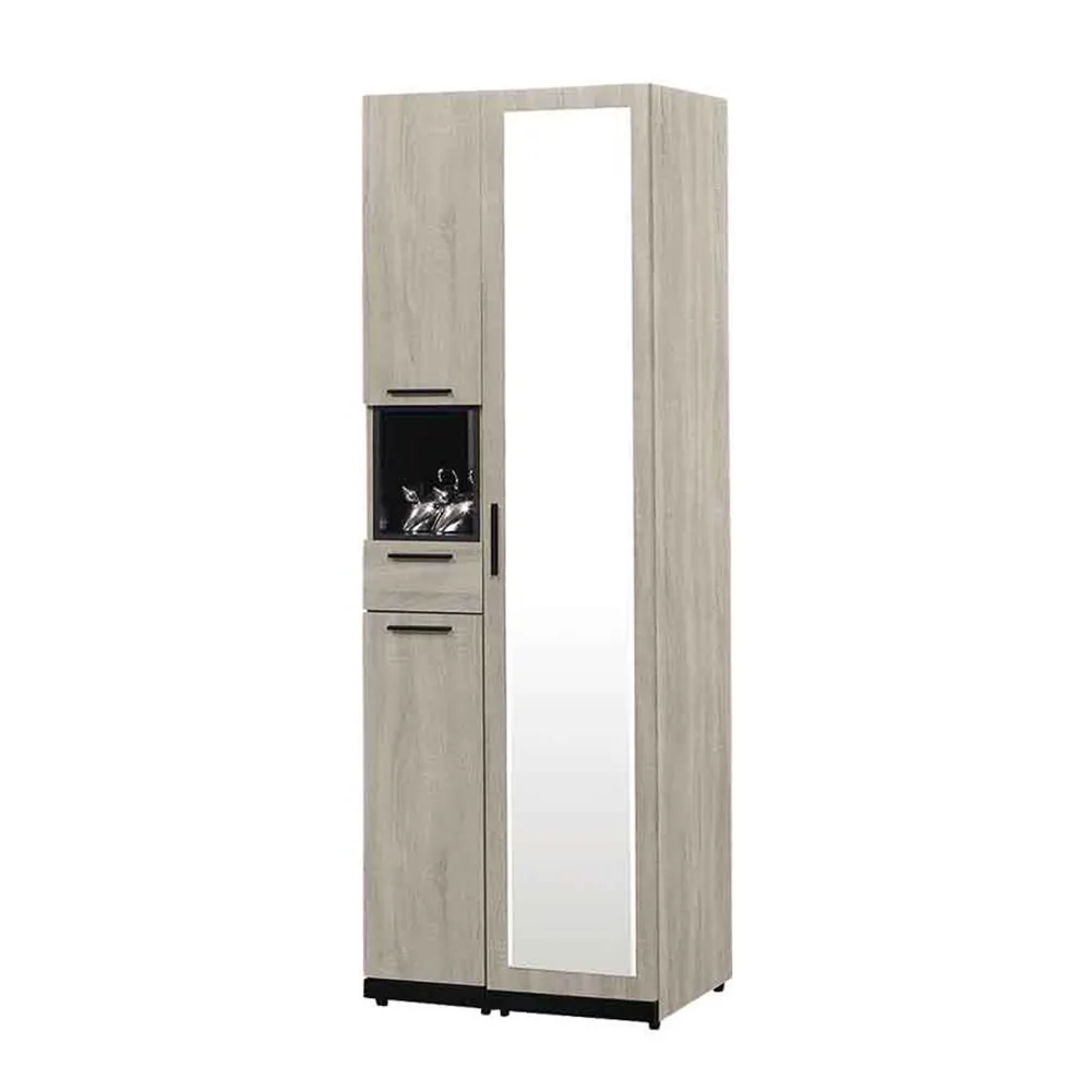 Bernice-雅娜2.7尺二門單抽屏風高鞋櫃/玄關收納櫃/隔間置物櫃 歷史價格詳細信息