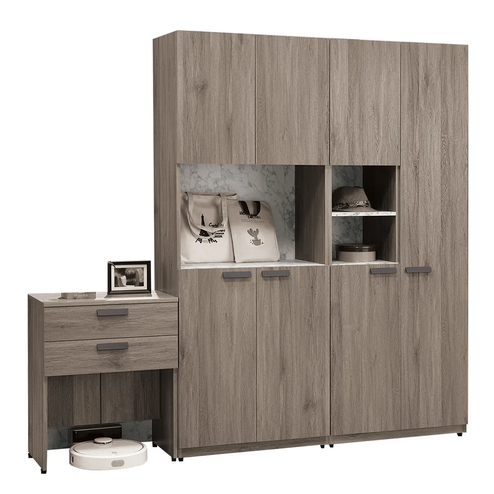 Bernice-韋恩7.5尺L型電視櫃組合(展示低櫃+長櫃) 歷史價格詳細信息