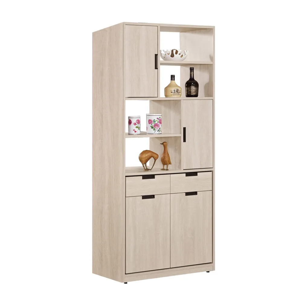 Boden-奈迪7.8尺L型石面電視櫃組合(1.8尺展示櫃+6尺黑色石面長櫃) 歷史價格詳細信息