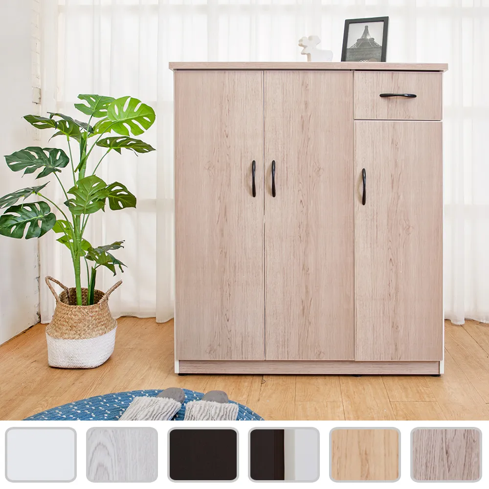 Bernice-防水塑鋼3.2尺六門高鞋櫃(五色可選) 歷史價格詳細信息