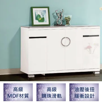 (古拉爵) 4.65尺白色四門鞋櫃 價格比較,價格查詢,歷史價格詳細信息