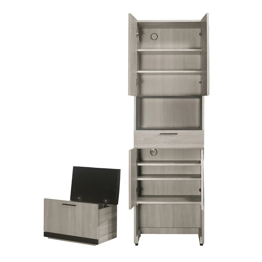 Bernice-雅娜2尺四門高鞋櫃/玄關收納櫃/隔間置物櫃 歷史價格詳細信息