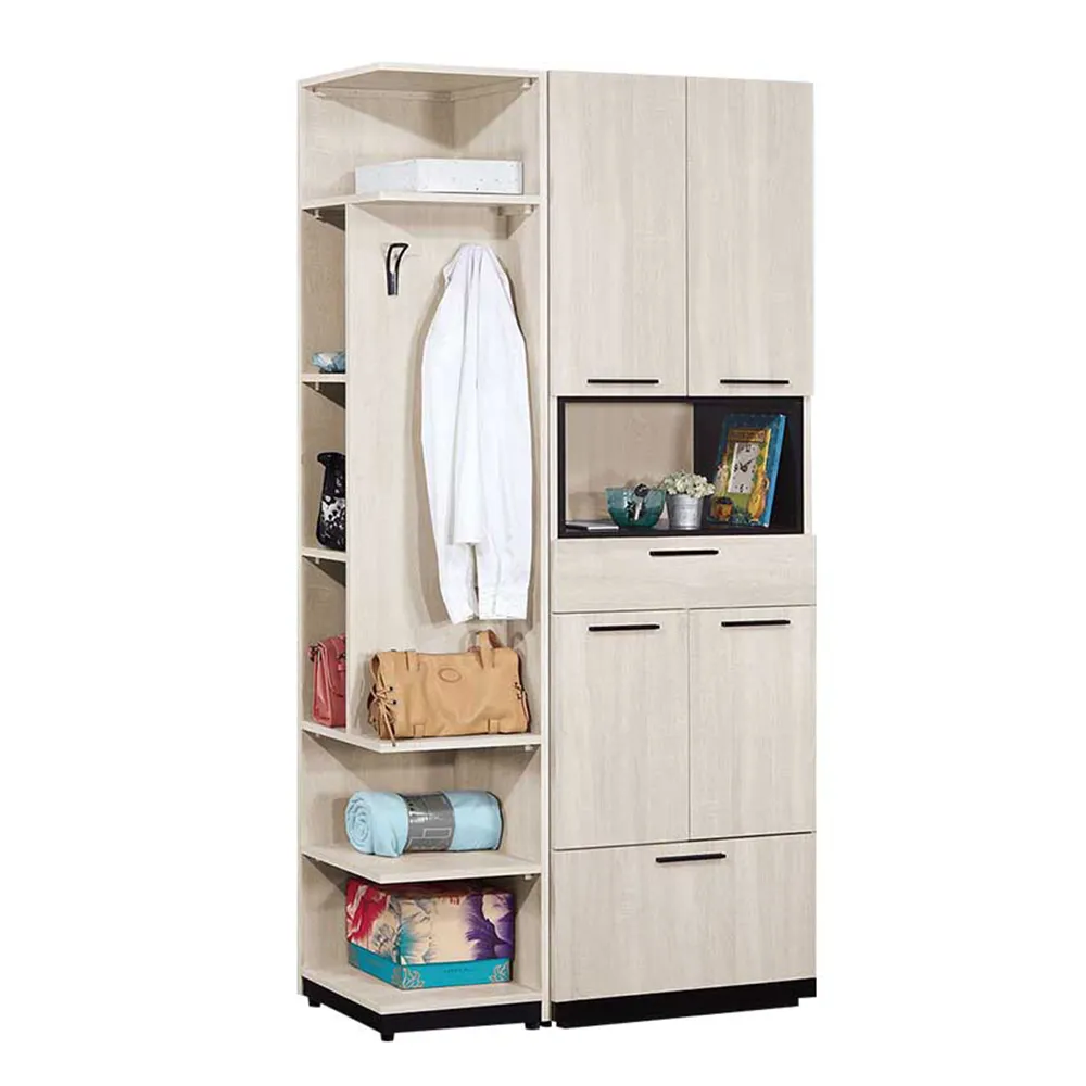 Bernice-馬汀2尺四門高鞋櫃/玄關收納櫃/隔間置物櫃 歷史價格詳細信息